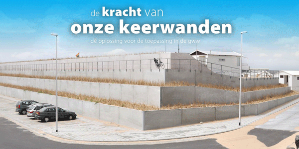 Keerwanden van Bosch Beton Keerwanden van Bosch Beton