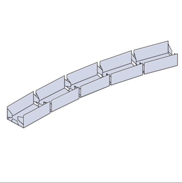 Gyproc Vertebra, profielen voor gebogen gipswanden