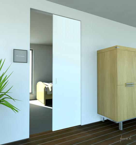 Jonka softcare zweefdeursysteem slaapkamer dicht Jonka softcare zweefdeursysteem slaapkamer dicht