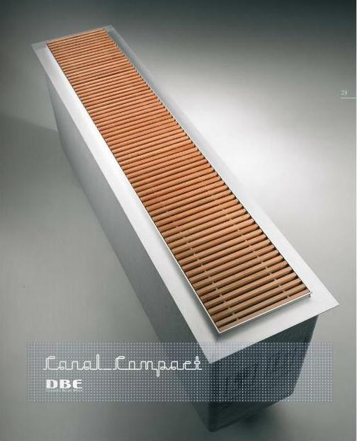 Jaga DBE, superkrachtige radiatoren, Canal Compact (compacte vloer radiator)