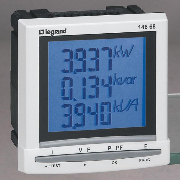 Legrand EMDX3 universele energiemeter Premium geeft een volledig beeld van het energieverbruik
