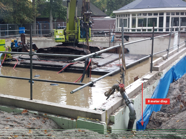 MBS afzinkkelder Aerdenhout 8 meter diep MBS afzinkkelder Aerdenhout 8 meter diep