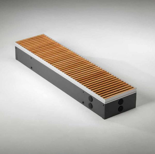 Mini Canal, inbouw vloer radiator, houten rooster Mini Canal, inbouw vloer radiator, houten rooster