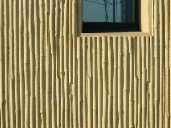 NOEplast, structuurmatten voor de vormgeving van betonoppervlakken, bamboepatroon