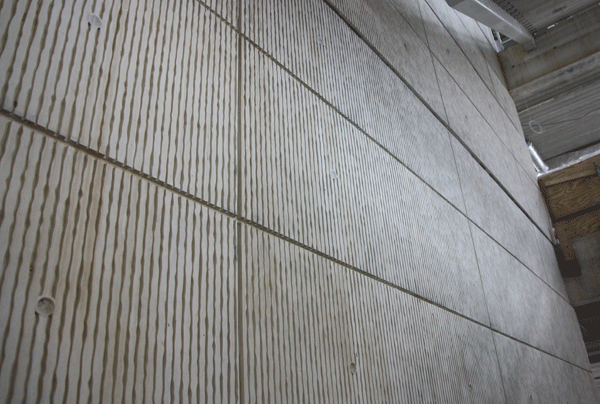 Noeplast structuurmatten voor de vormgeving van betonoppervlakken campus hoogvliet