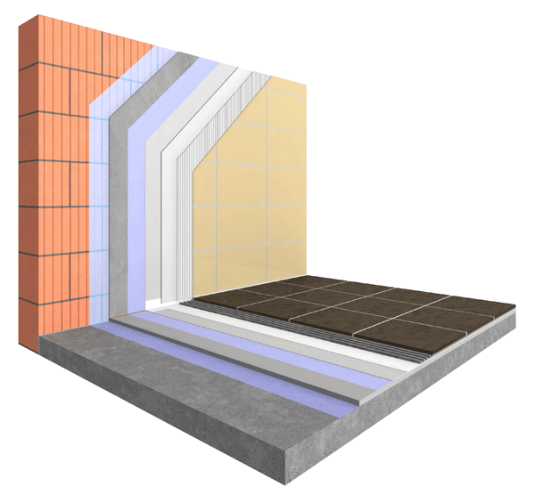 PCI Pecicoll XL, dispersietegellijm voor tegels, platen en mozaïek in kostenverminderend projectsysteem voor badkamers