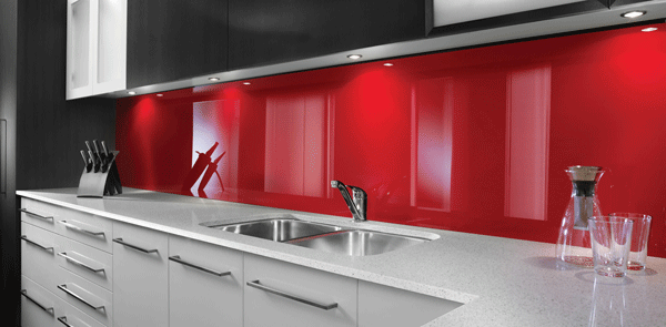 PyraSied Lustrolite® naadloze wandafwerking achterwand keuken rouge PyraSied Lustrolite® naadloze wandafwerking achterwand keuken rouge