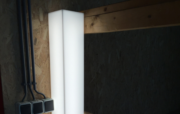 PyraSied lichtdiffuser opaalplaat bewerkt tot koof PyraSied lichtdiffuser opaalplaat bewerkt tot koof