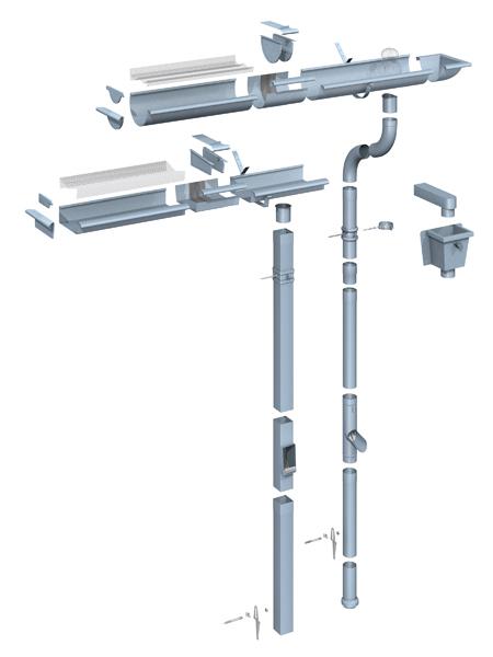 RHEINZINK Hemelwaterafvoerpakket RHEINZINK Hemelwaterafvoerpakket