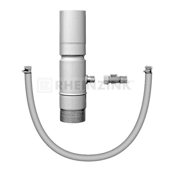 RHEINZINK hemelwateropvang met Gardena aansluiting voor vullen regenton RHEINZINK hemelwateropvang met Gardena aansluiting voor vullen regenton