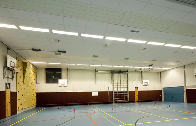 Rockfon Boxer - akoestische plafonds als sportplafond met impactklasse