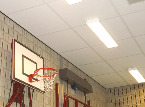 Rockfon Olympia Plus, Balvast Sportplafond Impactklasse 1A