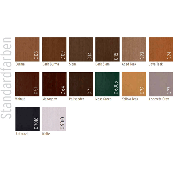 Fiberplast Simowood standaard kleuren