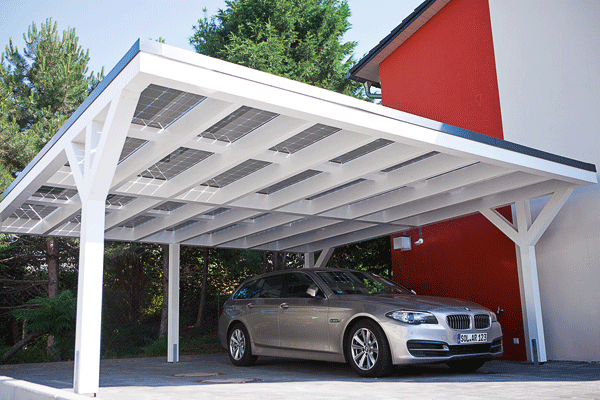 SOLARWATT dubbele carport LH Radebeul