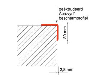 Storax acrovyn hoekbescherming detail SO-30