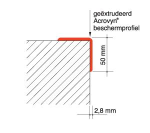 Storax acrovyn hoekbescherming detail SO-50