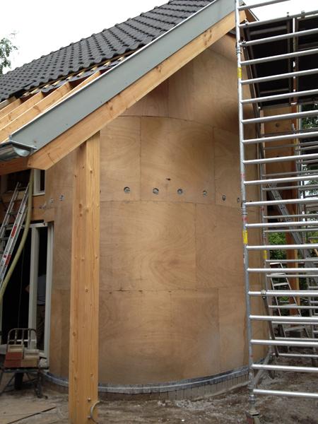 Warmteplan isofloc rondegevel Warmteplan isofloc rondegevel