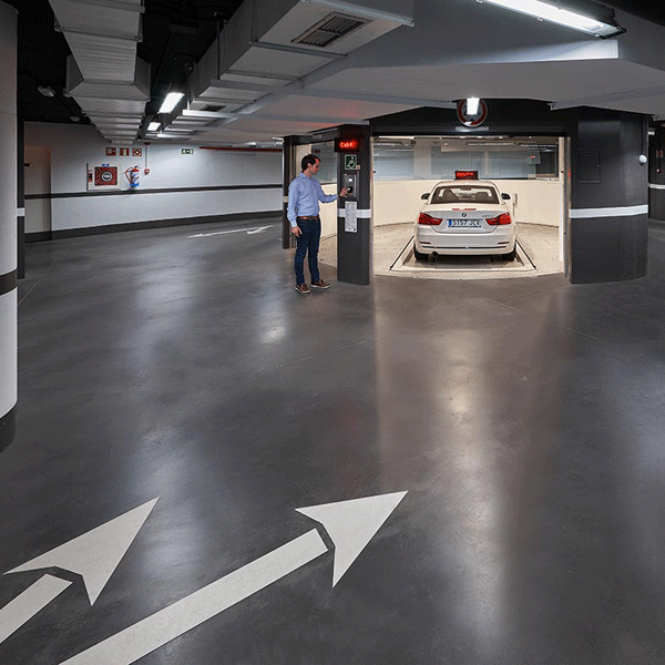 Car Parkers parkeerlift Gran Via Madrid Car Parkers parkeerlift Gran Via Madrid