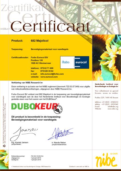 Certificaat dubokeur