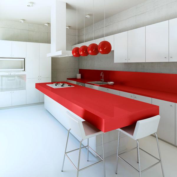 Cosentino Rosso Monza keukenblad Cosentino Rosso Monza keukenblad