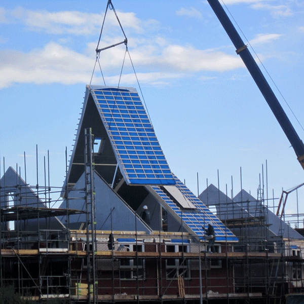 De Groot Vroomshoop prefab houten dakelementen