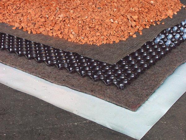 ZinCo opbouw drainagemat groendak ZinCo opbouw drainagemat groendak