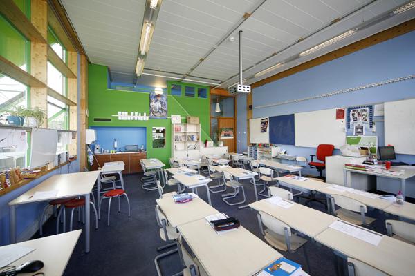 gipsvezelplaten in basisschool De Kikker