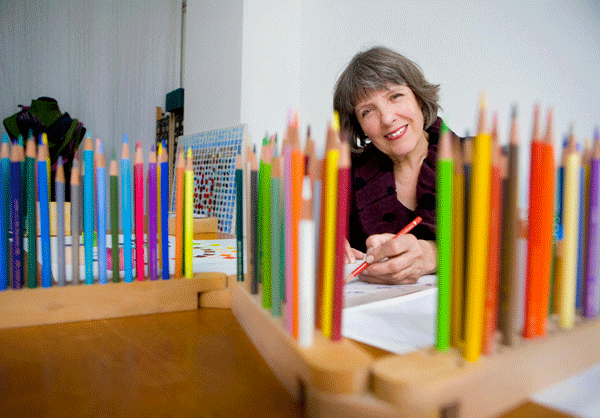 Clara Froger houdt een lezing over kleuren op de Stenergy dag Rotterdam