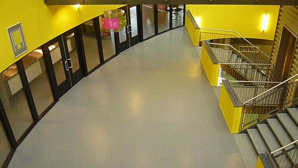 Himfloor SL Flex toepassing in schoolgebouw Himfloor SL Flex toepassing in schoolgebouw