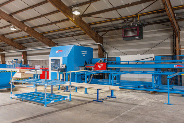 De Groot Vroomshoop Hundegger zaagmachine De Groot Vroomshoop Hundegger zaagmachine