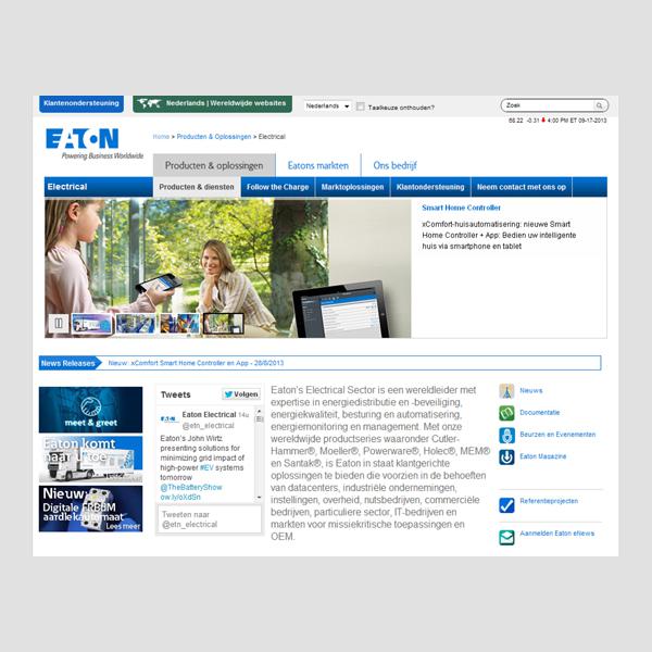 Eaton nieuwe website