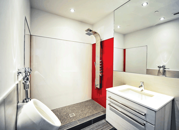 PyraSied Lustrolite Rouge badkamerwand PyraSied Lustrolite Rouge badkamerwand