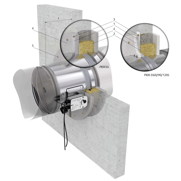 Systemair 3G brandklep