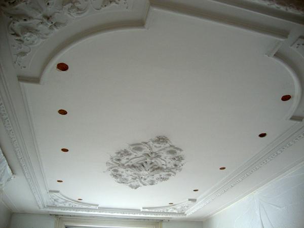 Toepassing ornamentenplafond