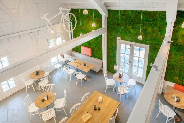 Bovenaanzicht restaurant