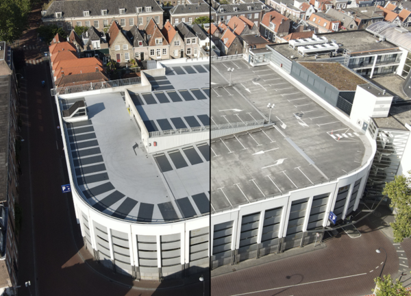 Renovatie parkeerdak Drievriendenhof