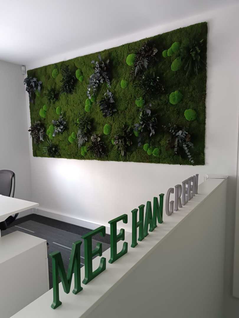 Mospaneel kantoor werkplek mospaneel kantoorruimte