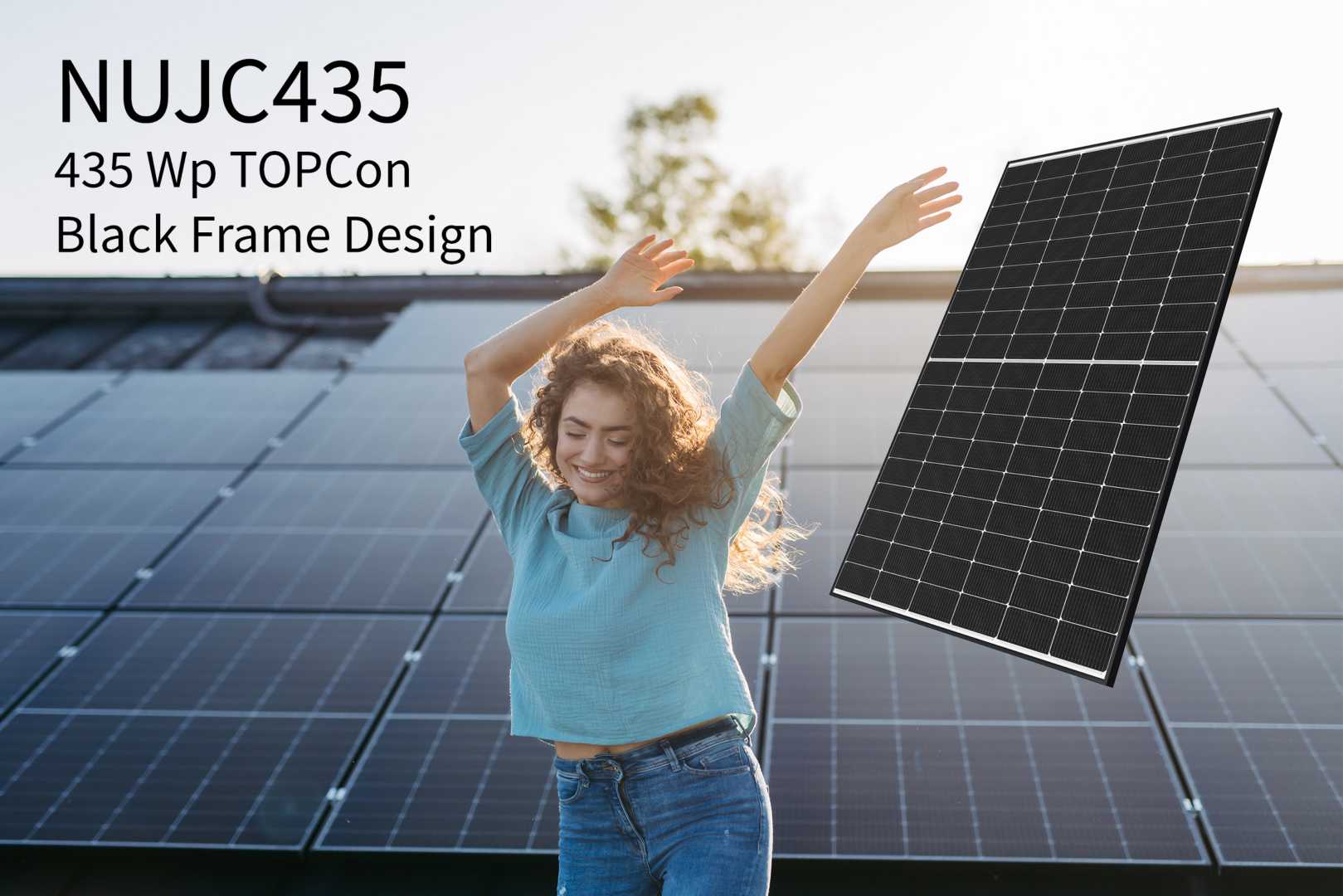 240308_Sharp_NUJC435_TOPCon_PV_Panel wo Logowoman arms up.jpg