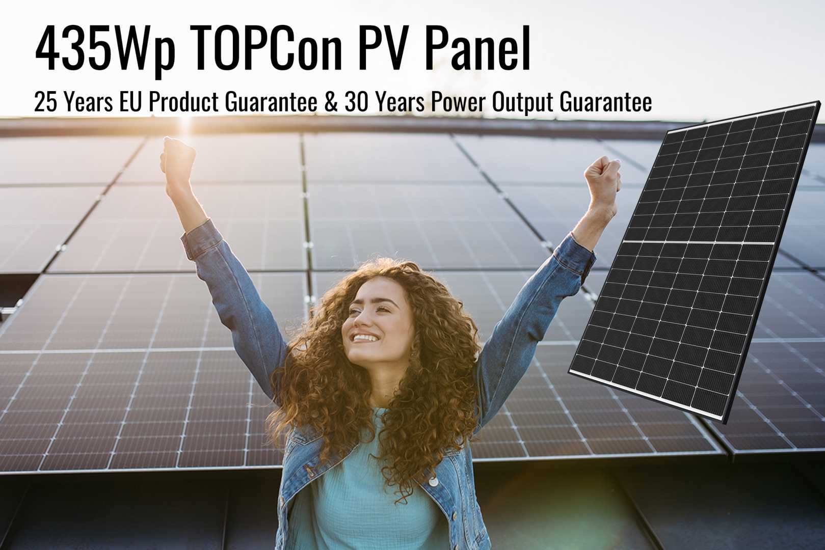 240308_Sharp_NUJC435_TOPCon_PV_Panel wo Logowoman fist up.jpg