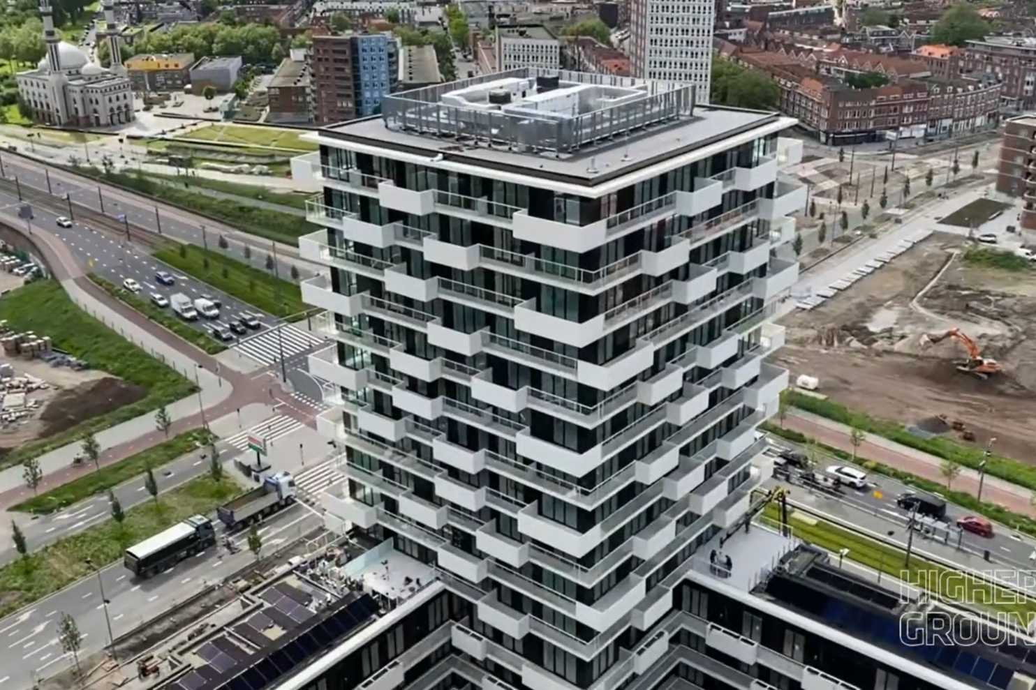 IMAGINE, Parkstad Zuid, Rotterdam Flatgebouw met balkons in Rotterdam