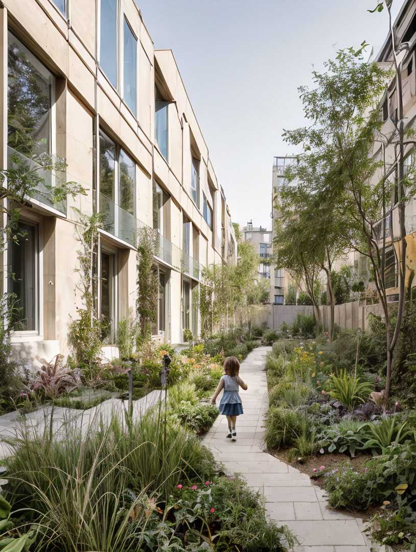 CityHealth® straatbeeld meisje in groen straatbeeld