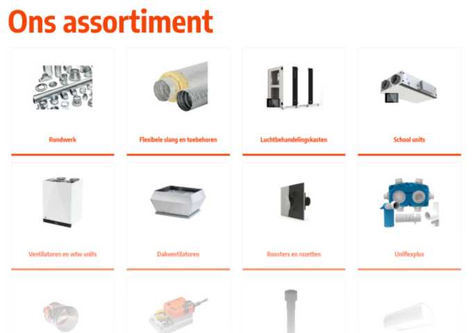Assortiment overzicht