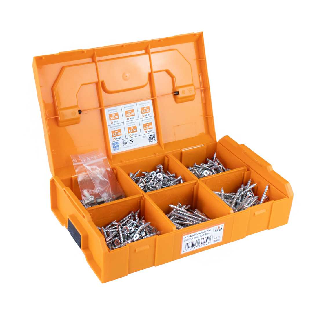 HECO-TOPIX-plus assortimentskoffer 700 systeemkoffer Heco Schrauben met schroeven