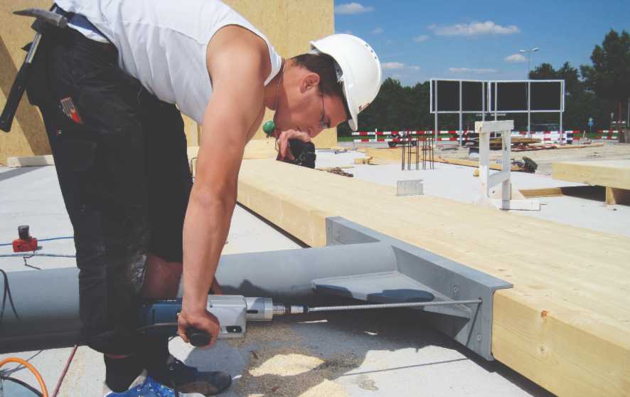 HECO-WR voldraadschroeven bouwvakker schroeft voldraadschroeven in hout