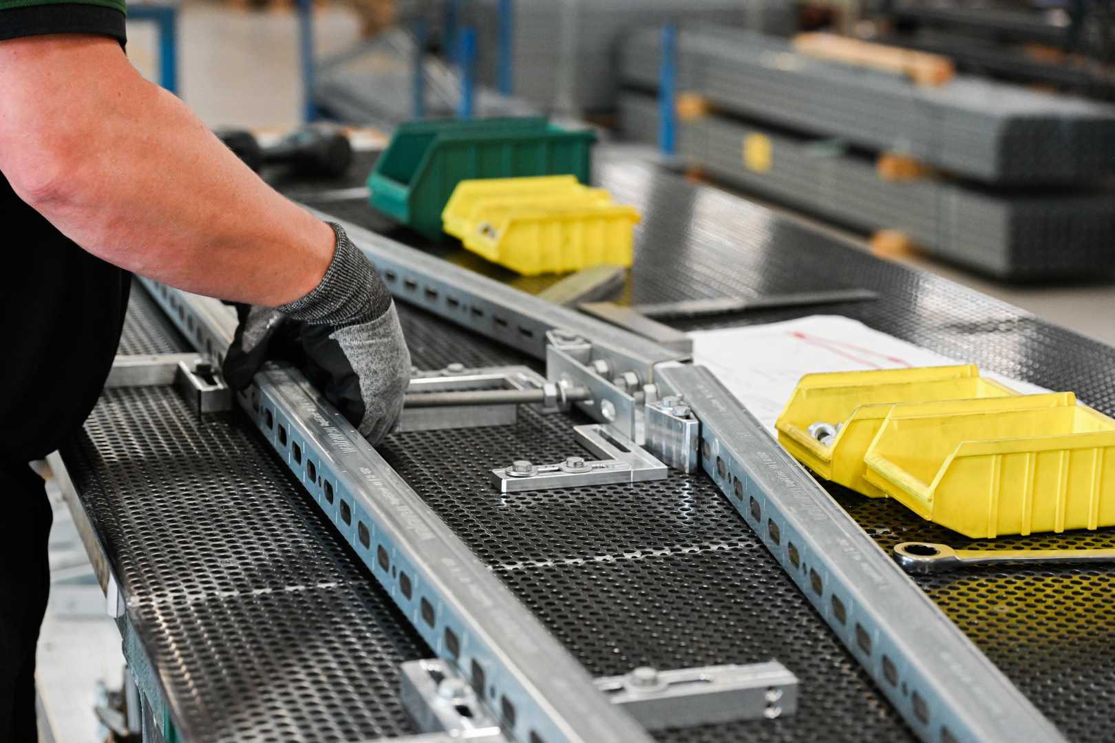 Walraven productie van Prefab Plus Ultra Montage van een dakprofiel