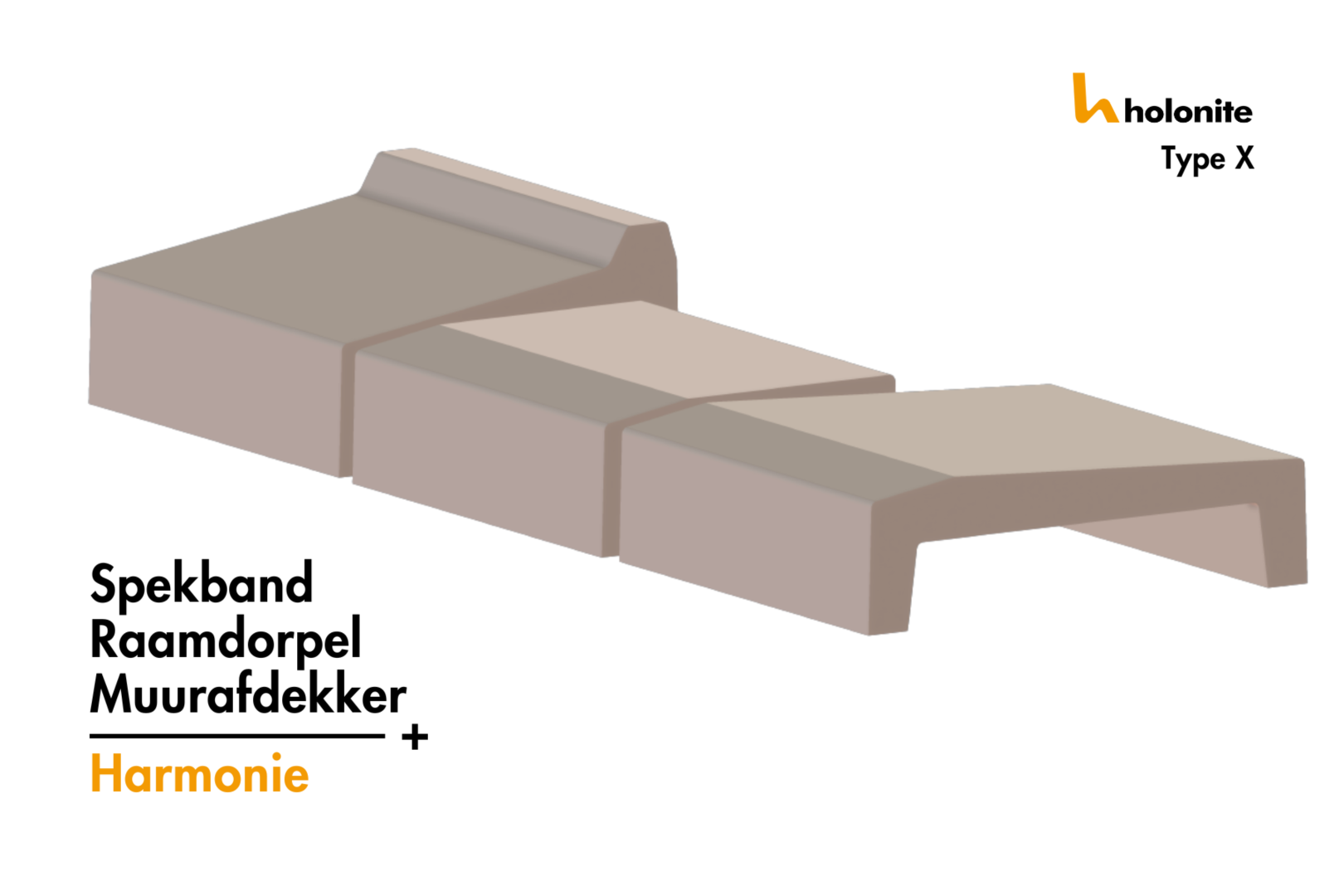 Raamdorpel X, Spekband X en Muurafdekker X tekening van dorpelprofielen