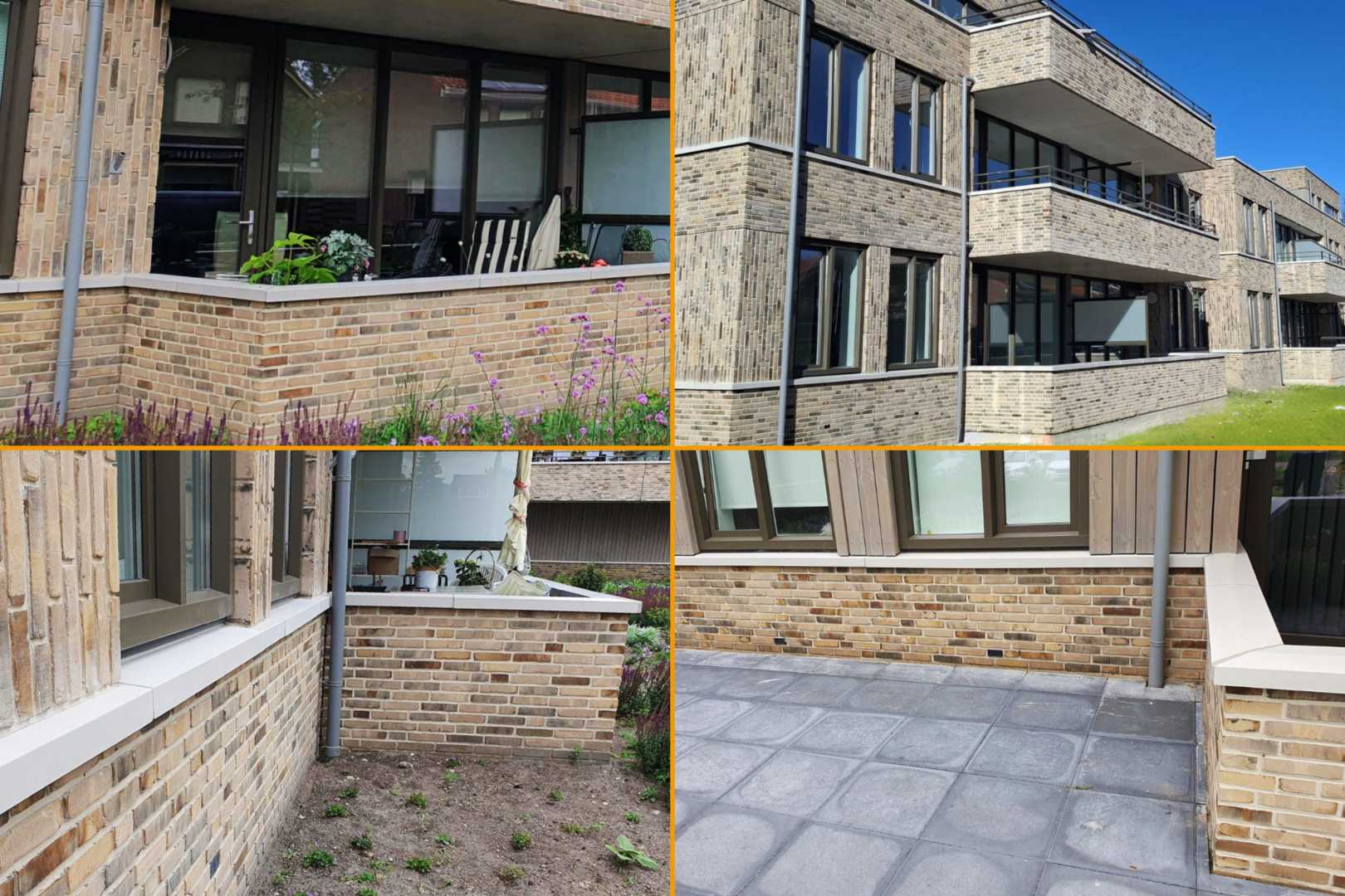 Collage van Holonite Raamdorpel X, Spekband X en Muurafdekker X Collage van raamdorpel, spekband en muurafdekker