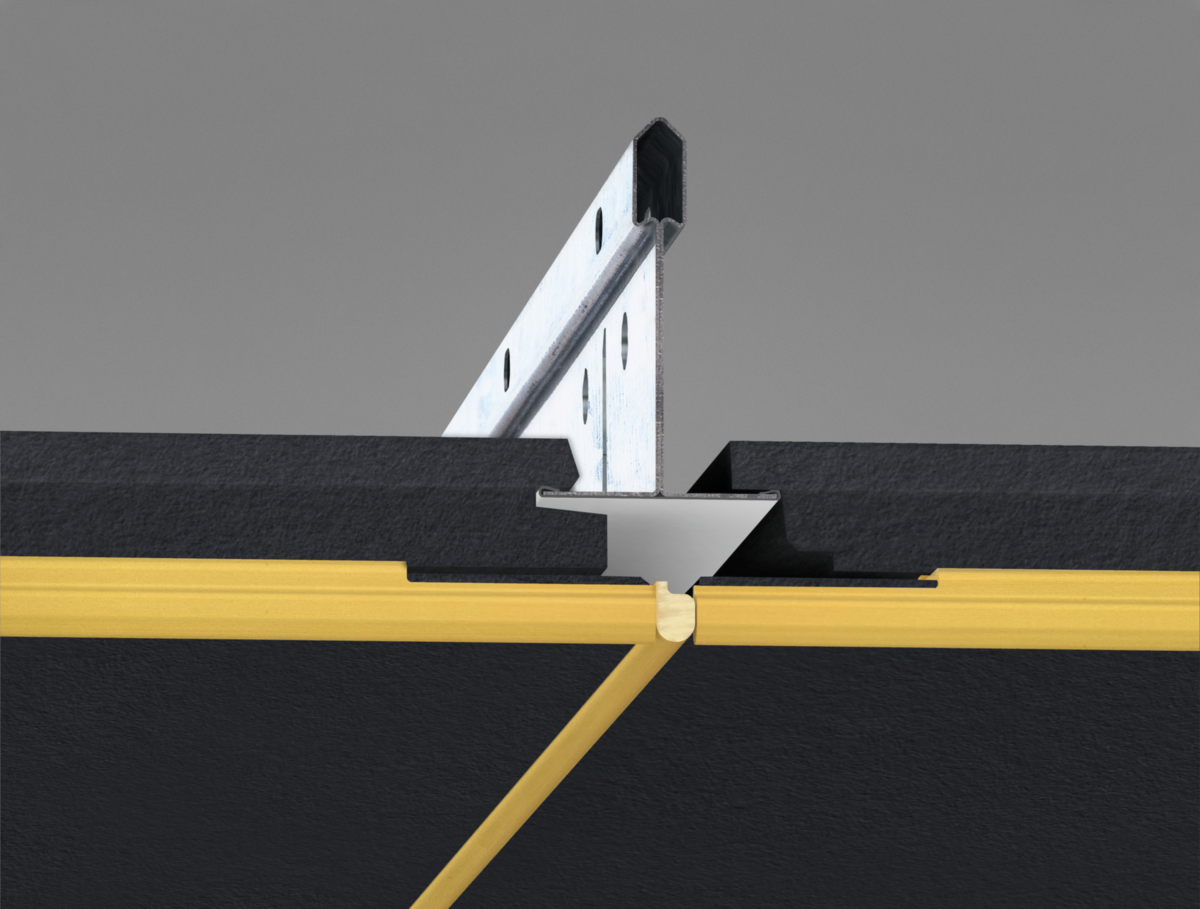 Ecophon Dt FT Black Gold Plafondplaat ophang systeem