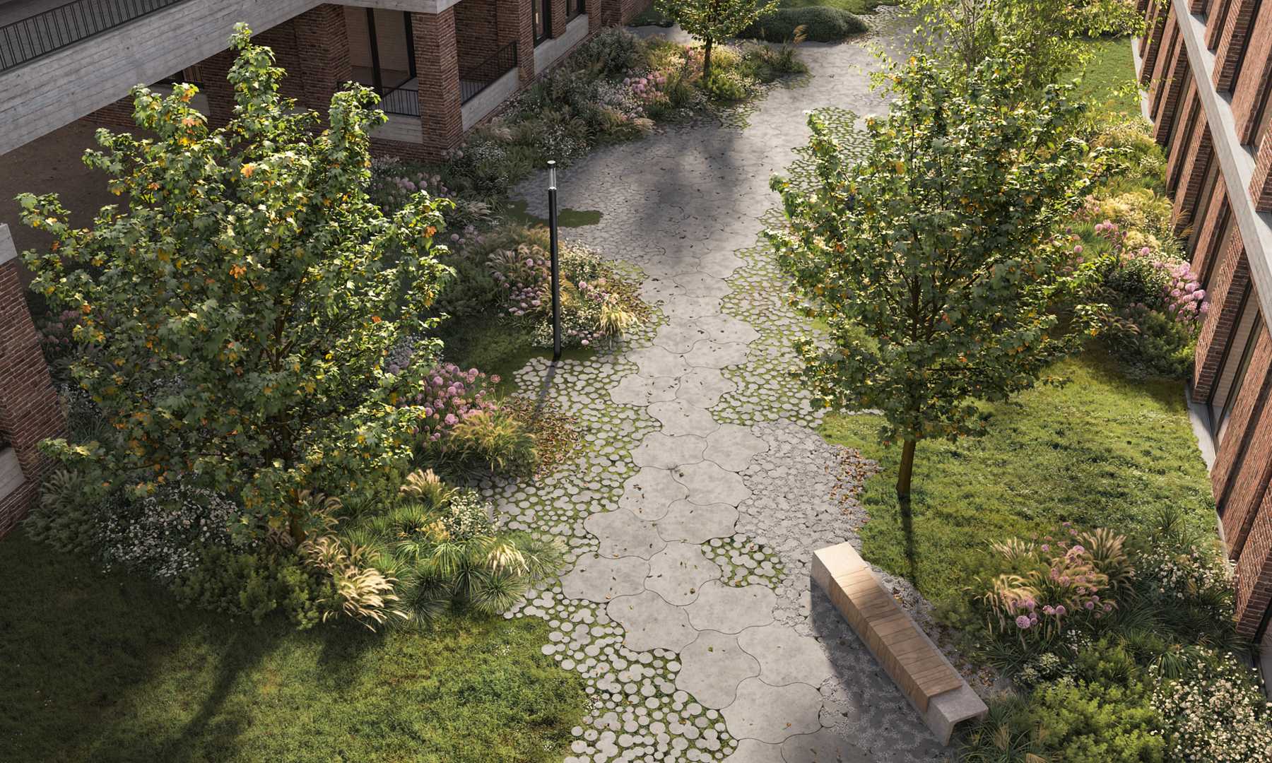 Deer Concrete Grastegels grastegels in tuin