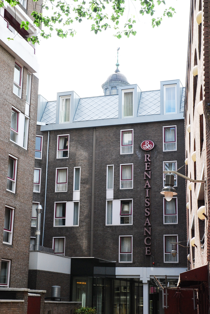 Renaissance Hotel, Amsterdam, Nederland - RHEINZINK prePATINA ECO ZINC blue-grey - Ridder Skins for Buildings hotel met zinken dak